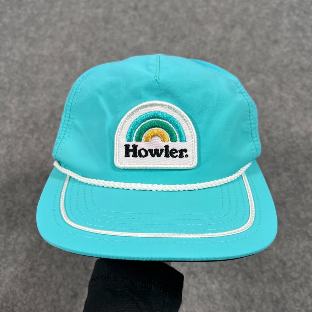 Howler Brothers Bros Aqua Blue Rainbow Unstructured Snapback Hat Cap Men's OS
